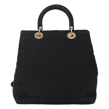 Christian Dior Lady Dior Bag Nylon Black Nylon Handbag Rovelle Bags