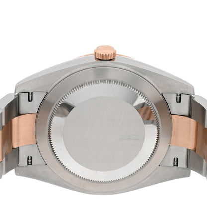 Stainless Steel 18K Everose Gold Diamond 41mm Oyster Perpetual Datejust Watch Sundust 126301