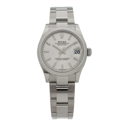 Stainless Steel 31mm Oyster Perpetual Datejust Watch Silver 278240