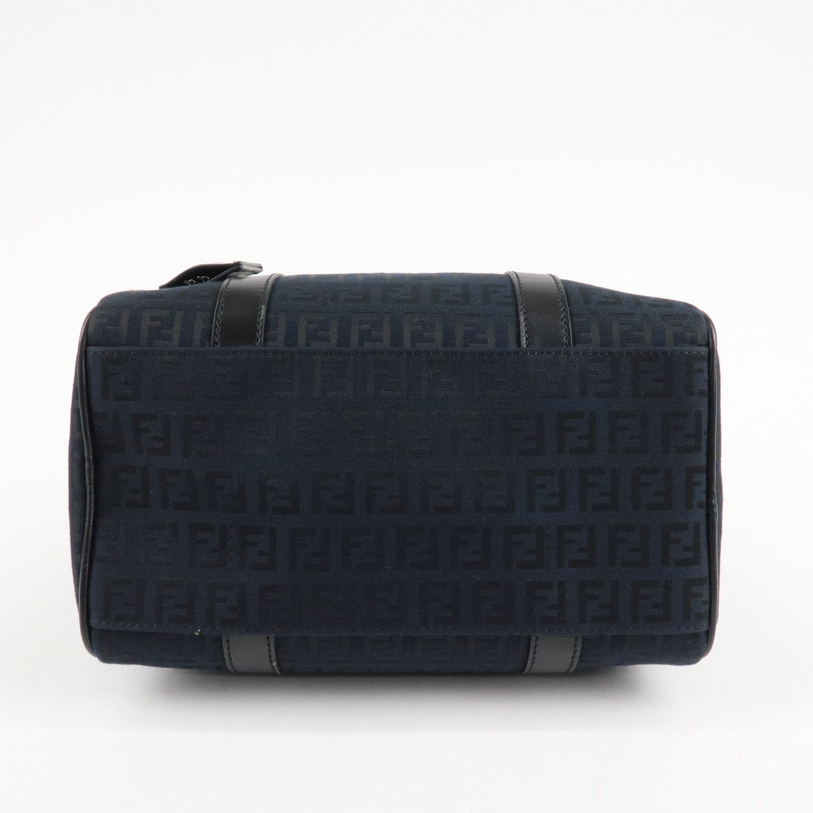 FENDI Zucca PVC Enamel Mini Boston Bag Black 8BL068 Rovelle Bags