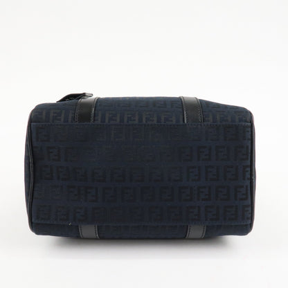 FENDI Zucca PVC Enamel Mini Boston Bag Black 8BL068 Rovelle Bags