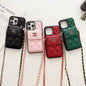 Card Holder Embroidered Phone Case for iphone
