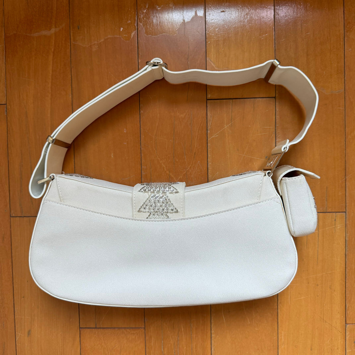 Dior Limited Edition Rare Columnbus Dior Strict Chic White Rhinestones Bag Rovelle Bags
