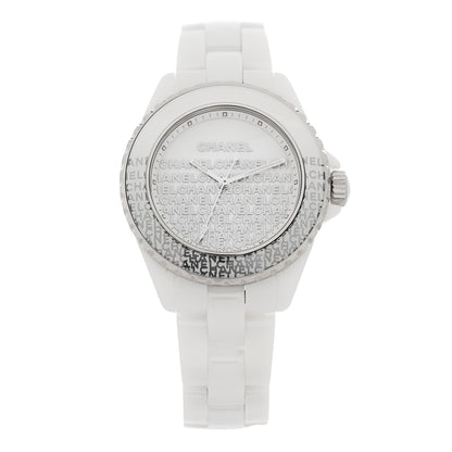 Stainless Steel Ceramic 33mm J12 Wanted de Chanel Limited Edition Automatic Watch White