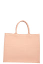 Christian Dior Calfskin Embossed Book Tote Rose Des Vents Rovelle Bags