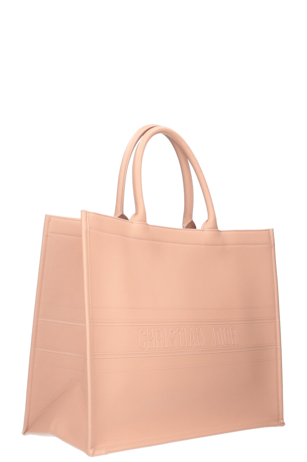 Christian Dior Calfskin Embossed Book Tote Rose Des Vents Rovelle Bags