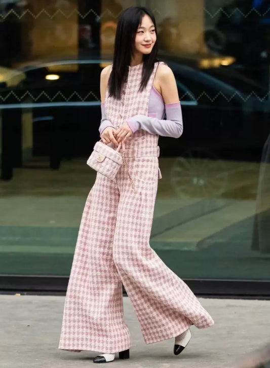 Chanel Vanity Tweed Pink Clutch Rovelle Bags