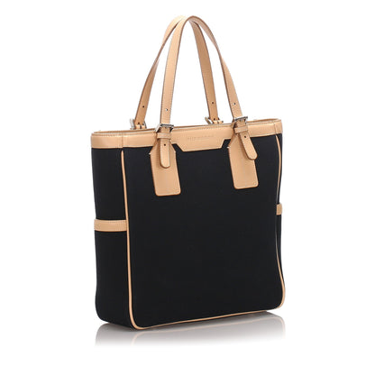 Burberry Fabric United Leather Black Tote Bag Style 2