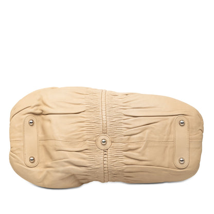 Beige Dior Lambskin Karenina Frame Bag Rovelle Bags