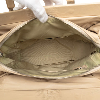 Beige Dior Lambskin Karenina Frame Bag Rovelle Bags