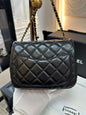 Chanel Luxury Leather Gold Handbag Gold Rovelle Bags