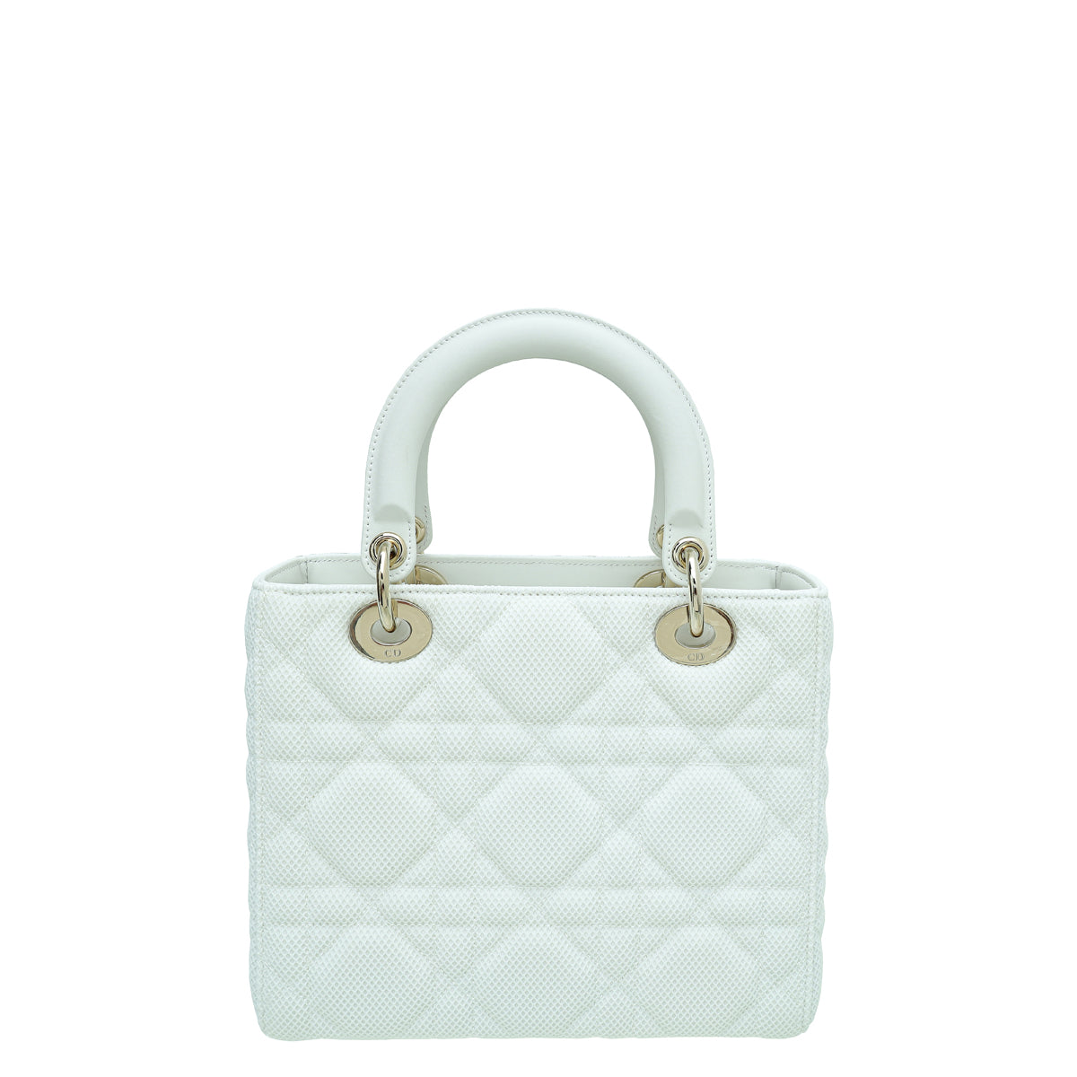 Christian Dior White Lady Dior Mesh Medium Bag Rovelle Bags