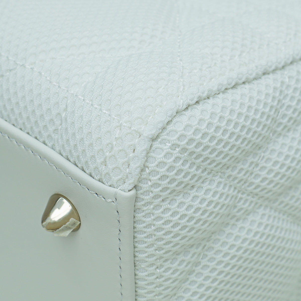 Christian Dior White Lady Dior Mesh Medium Bag Rovelle Bags