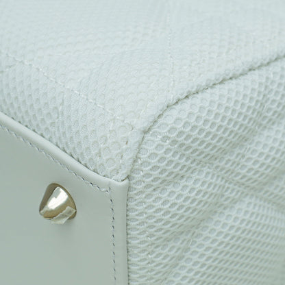 Christian Dior White Lady Dior Mesh Medium Bag Rovelle Bags