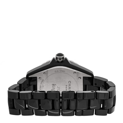 Stainless Steel Ceramic 41mm J12 GMT Automatic Watch Black