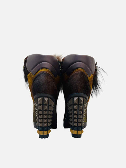 FENDI Joan Brown Size EU 35 Booties Rovelle Bags