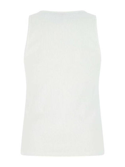 Luxury Bottega Veneta Slim Fit Stretch Cotton Sleeveless White