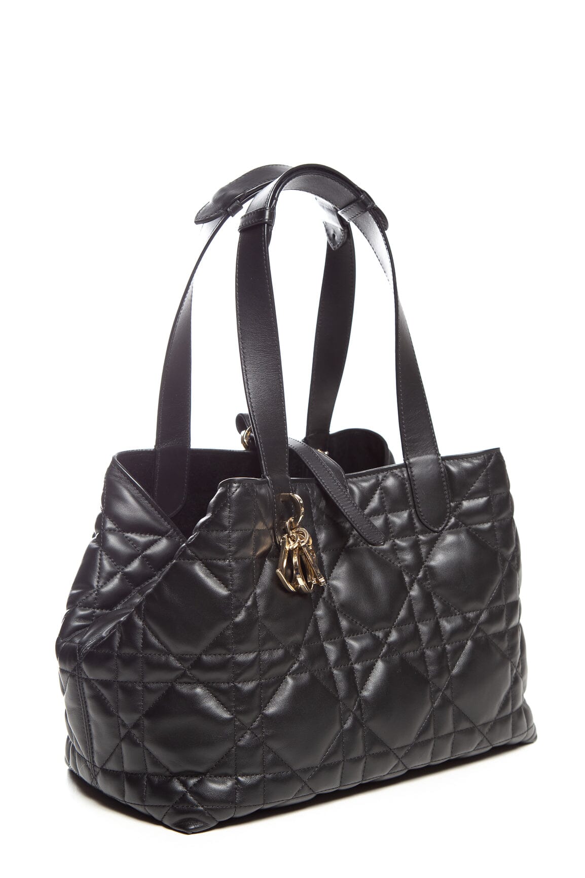 Dior Black Cannage Toujours Handbag Rovelle Bags