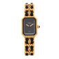 Stainless Steel Lambskin 20mm Chain Premiere Quartz Watch Gold L