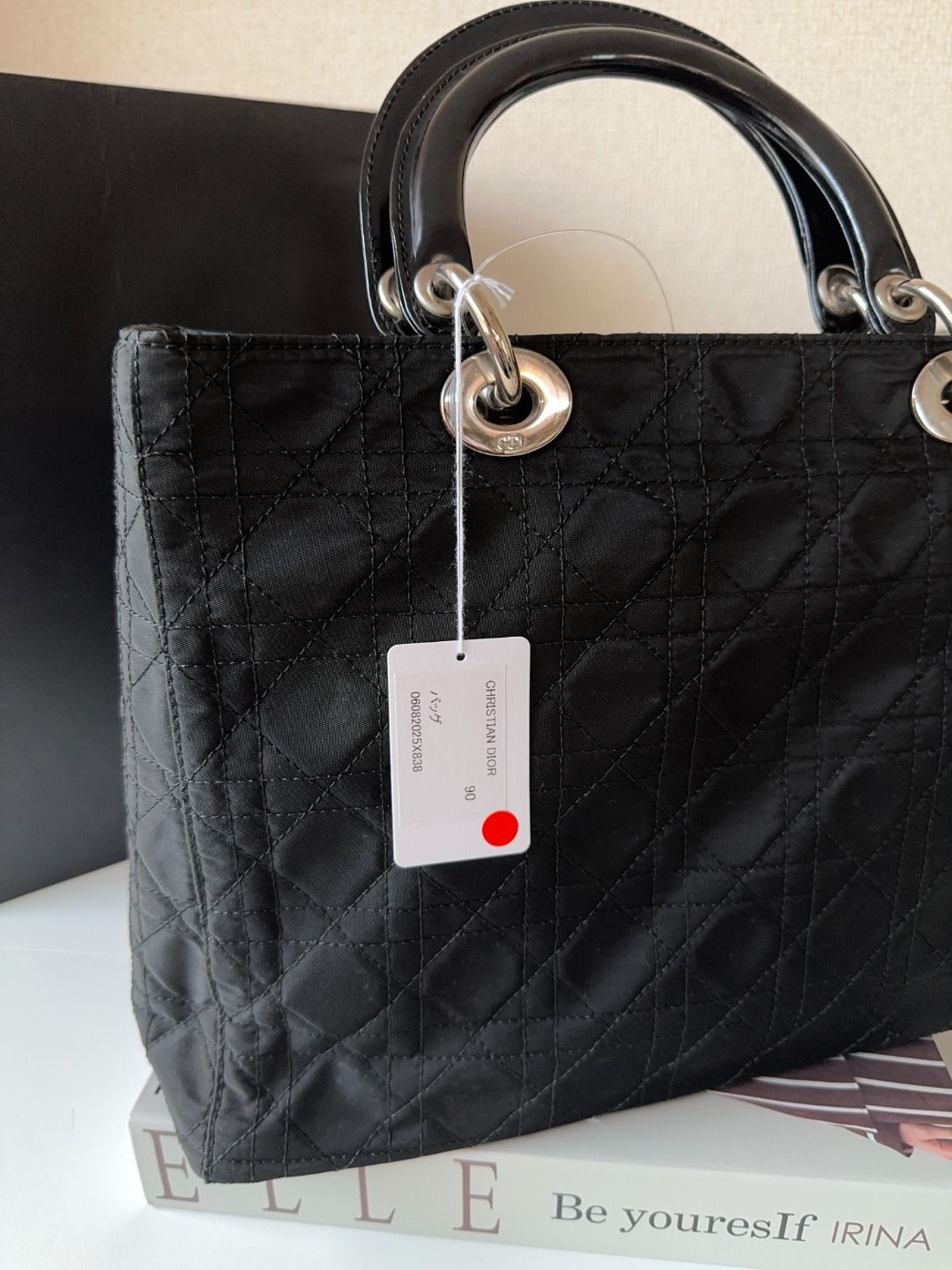 Christian Dior Cannage Top Handle Bag - Black Handle Bags Handbags Mr06082025X838 Rovelle Bags