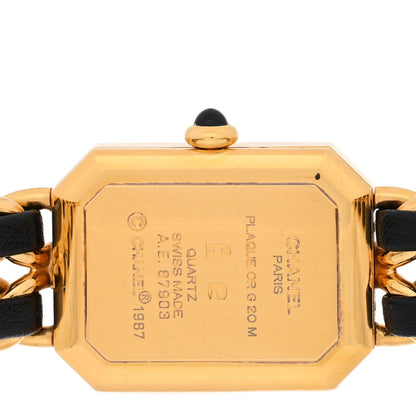 Stainless Steel Lambskin 20mm Chain Premiere Quartz Watch Gold L