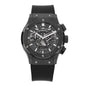 Ceramic Rubber 45mm Classic Fusion Aerofusion Chronograph Automatic Watch Black 525.CM.0170.RX
