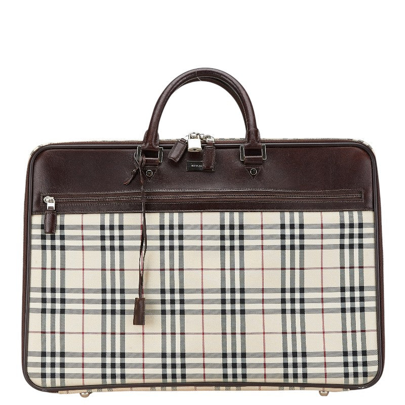 Burberry Nova Briefcase Leather Handbag