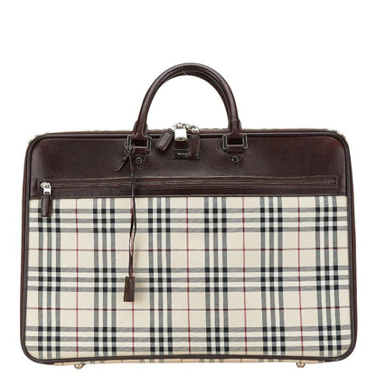 Burberry Nova Briefcase Leather Handbag