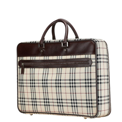Burberry Nova Briefcase Leather Handbag