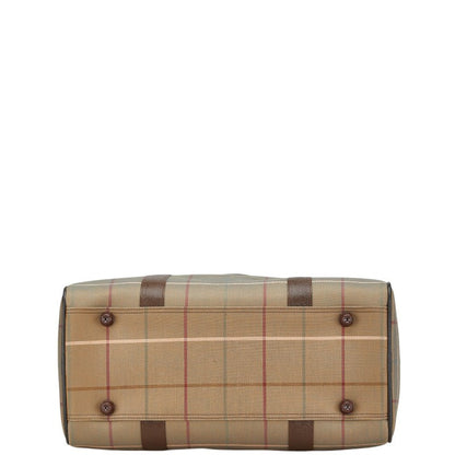 Burberry Boston Travel Leather Handbag