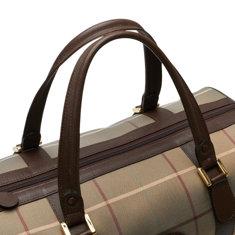 Burberry Boston Travel Leather Handbag