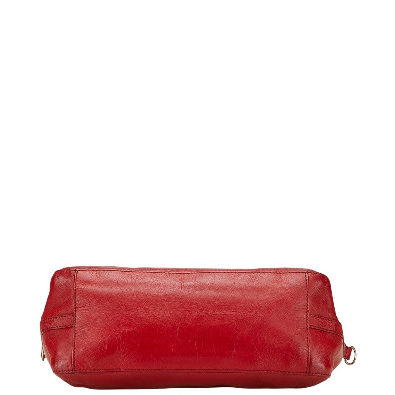 Fendi Luxury Leather Red Handbag Style 40 Rovelle Bags