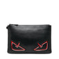 Fendi Monster Bugs Eye Leather Clutch Bag Rovelle Bags