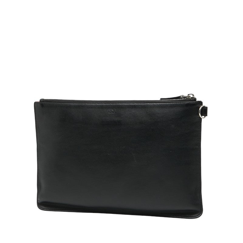 Fendi Monster Bugs Eye Leather Clutch Bag Rovelle Bags