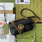 Gucci GG Marmont Matelass茅 Shoulder Bag Black