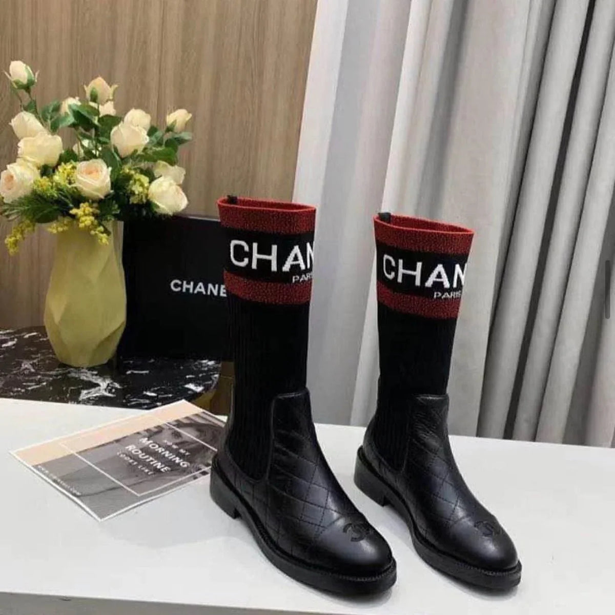 Chanel High Boots Black