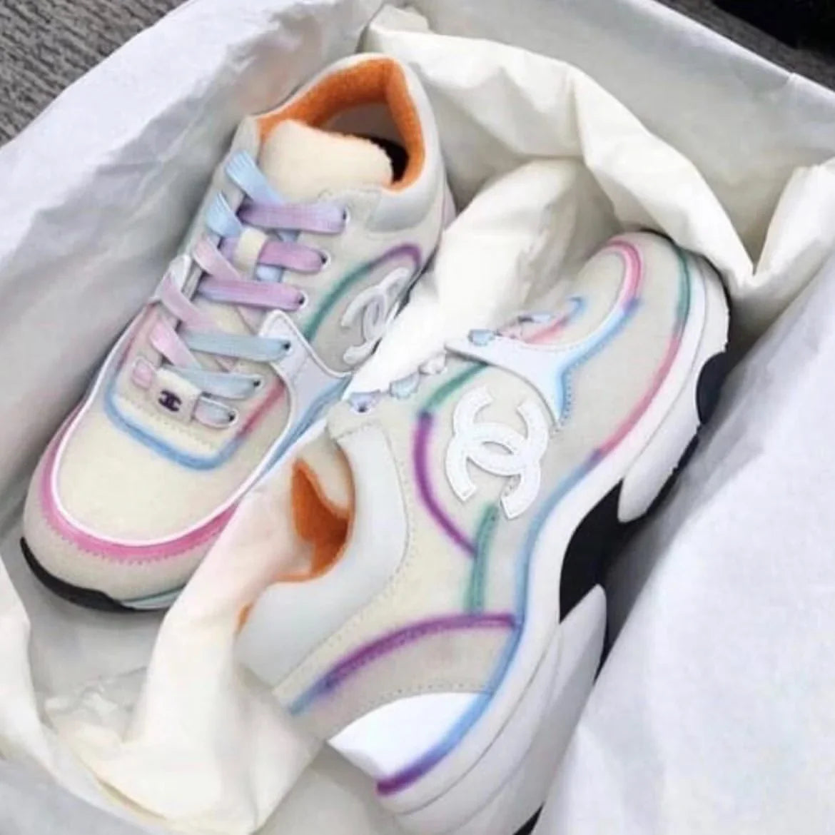 Chanel Sneakers Colored