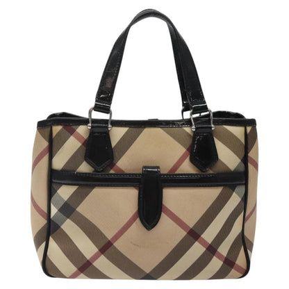 Burberry Nova Check Beige Canvas Handbag ( )