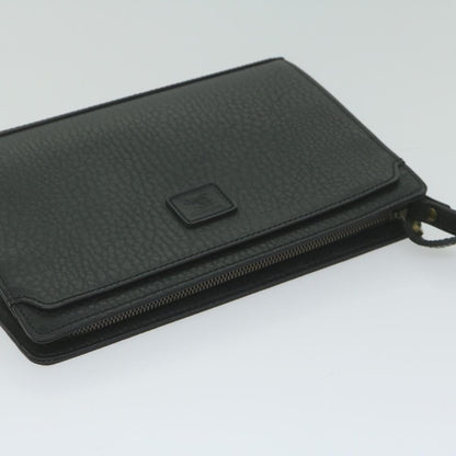 Burberry Brand Leather Black Clutch Bag Style 8