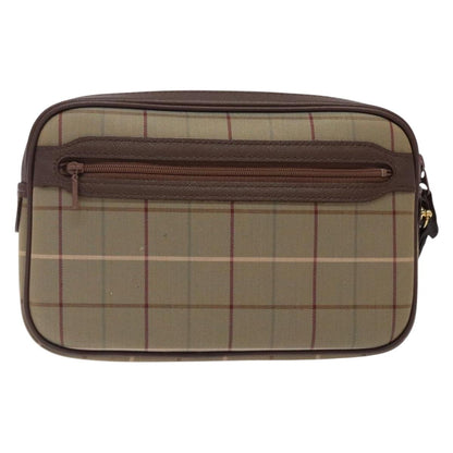 Burberry Nova Check Beige Canvas Clutch Bag ( )