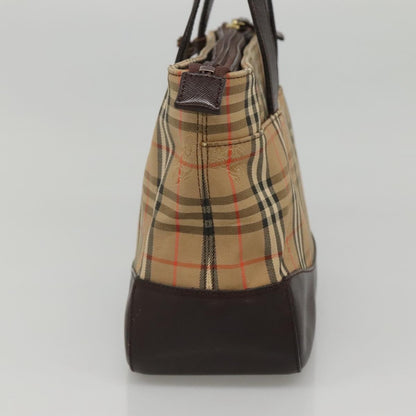 Burberry Nova Check Beige Canvas Handbag ( )