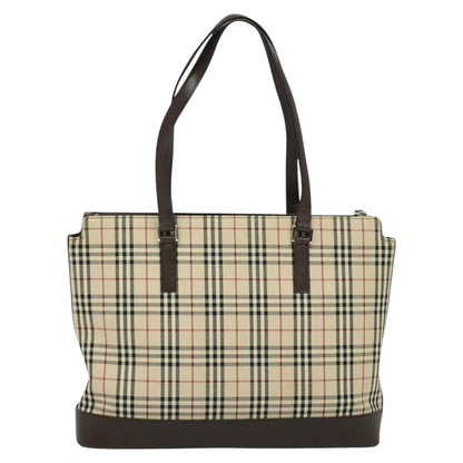 Burberry Nova Check Beige Canvas Tote Bag ( )
