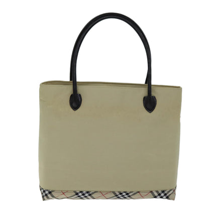 Burberry Nova Brand Check White Tote Bag