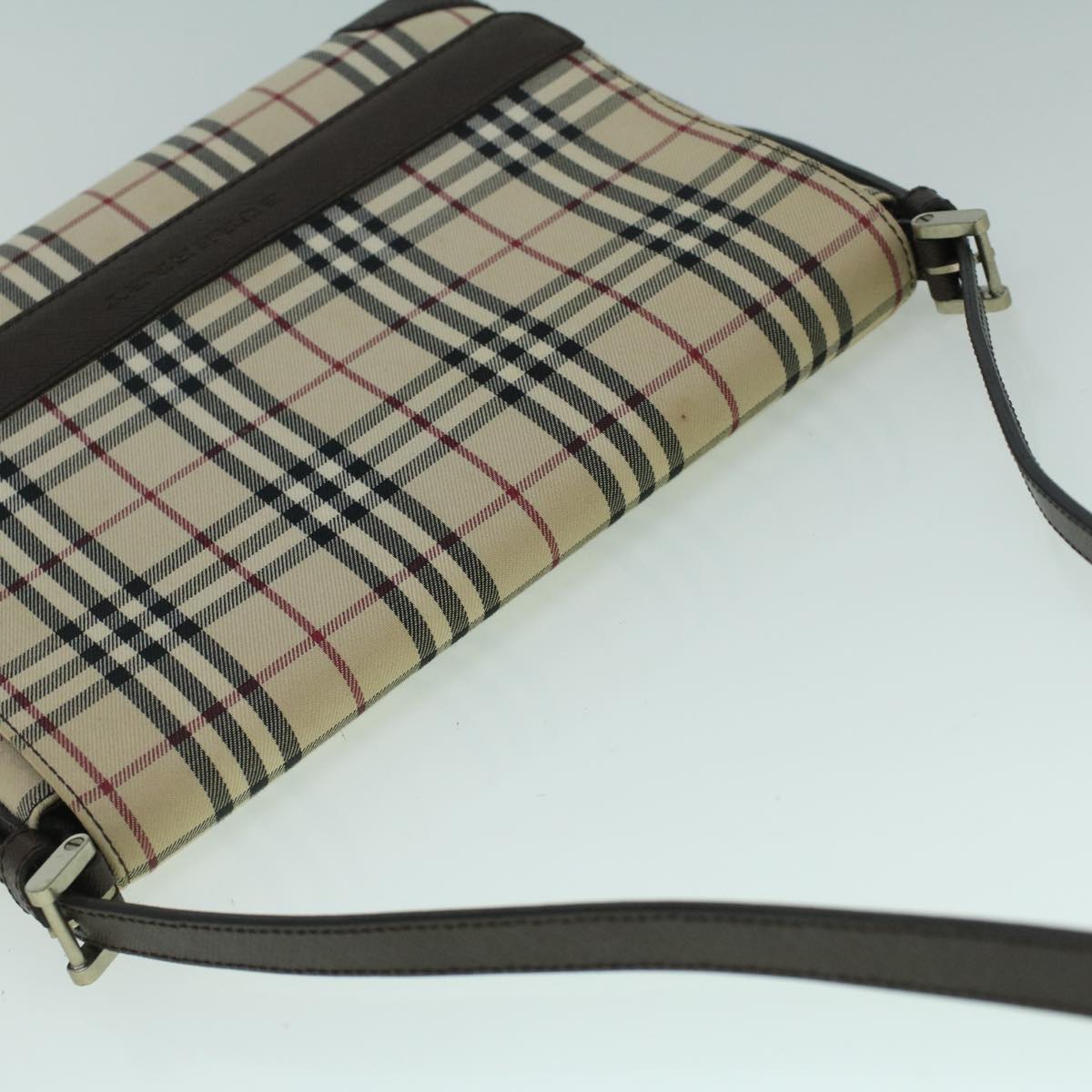 Burberry Brand Canvas White Shoulder Bag Style 3