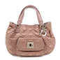 Christian Dior Cannage Nylon Leather Hand Bag Tote Bag Pink Rovelle Bags