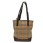 Burberry Nova Brand Check Black Tote Bag