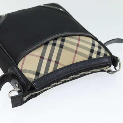 Burberry Nova Brand Canvas Black Shoulder Bag