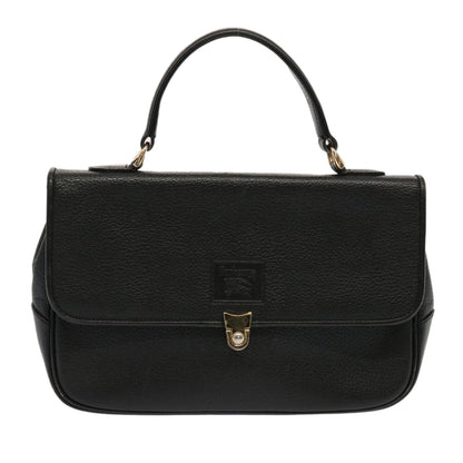Burberry Vintage Check Black Leather Handbag ( )