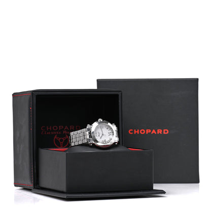 Stainless Steel 7 Diamond 36mm Happy Sport Quartz Watch