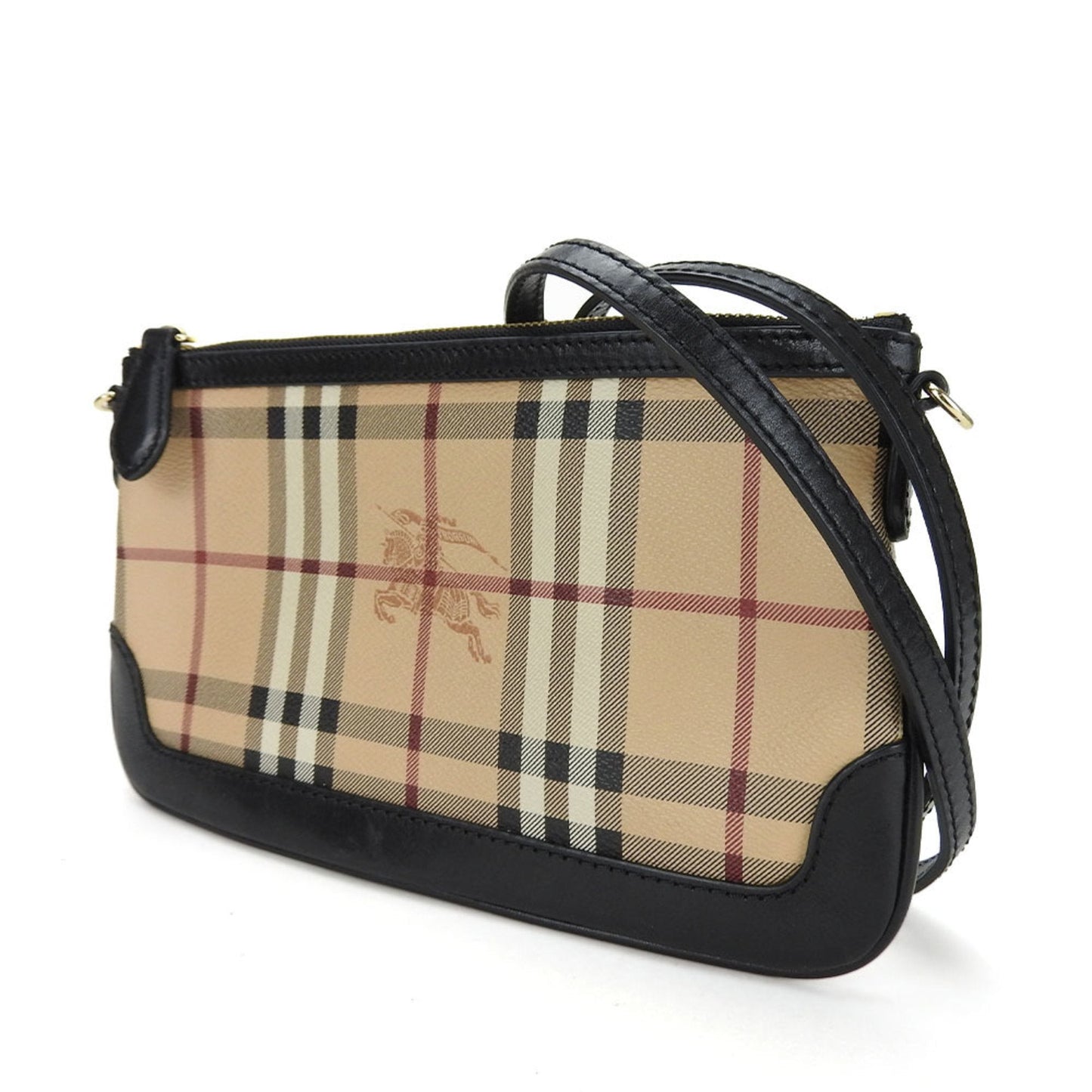 Burberry Nova Brand Canvas White Shoulder Bag Style 38